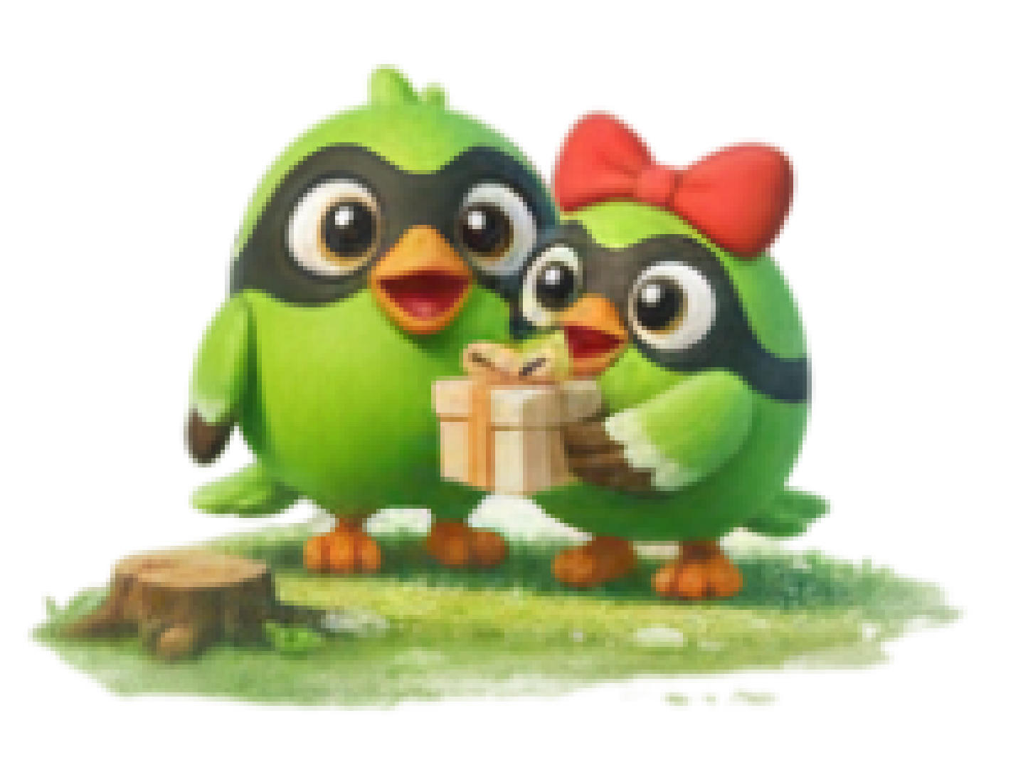 Egi & Eli di atas batang pohon